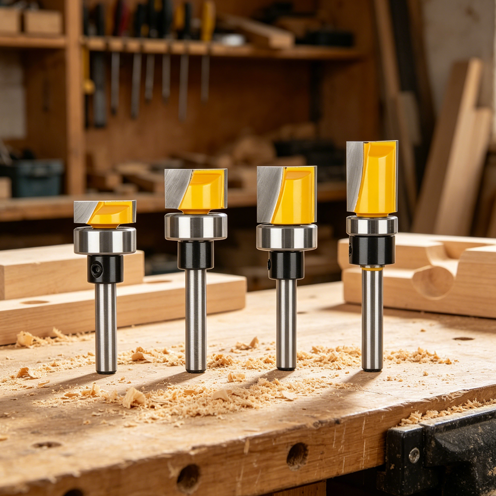 Woodworking Templates - 1/4Inch Shank Flush Trim Router Bit