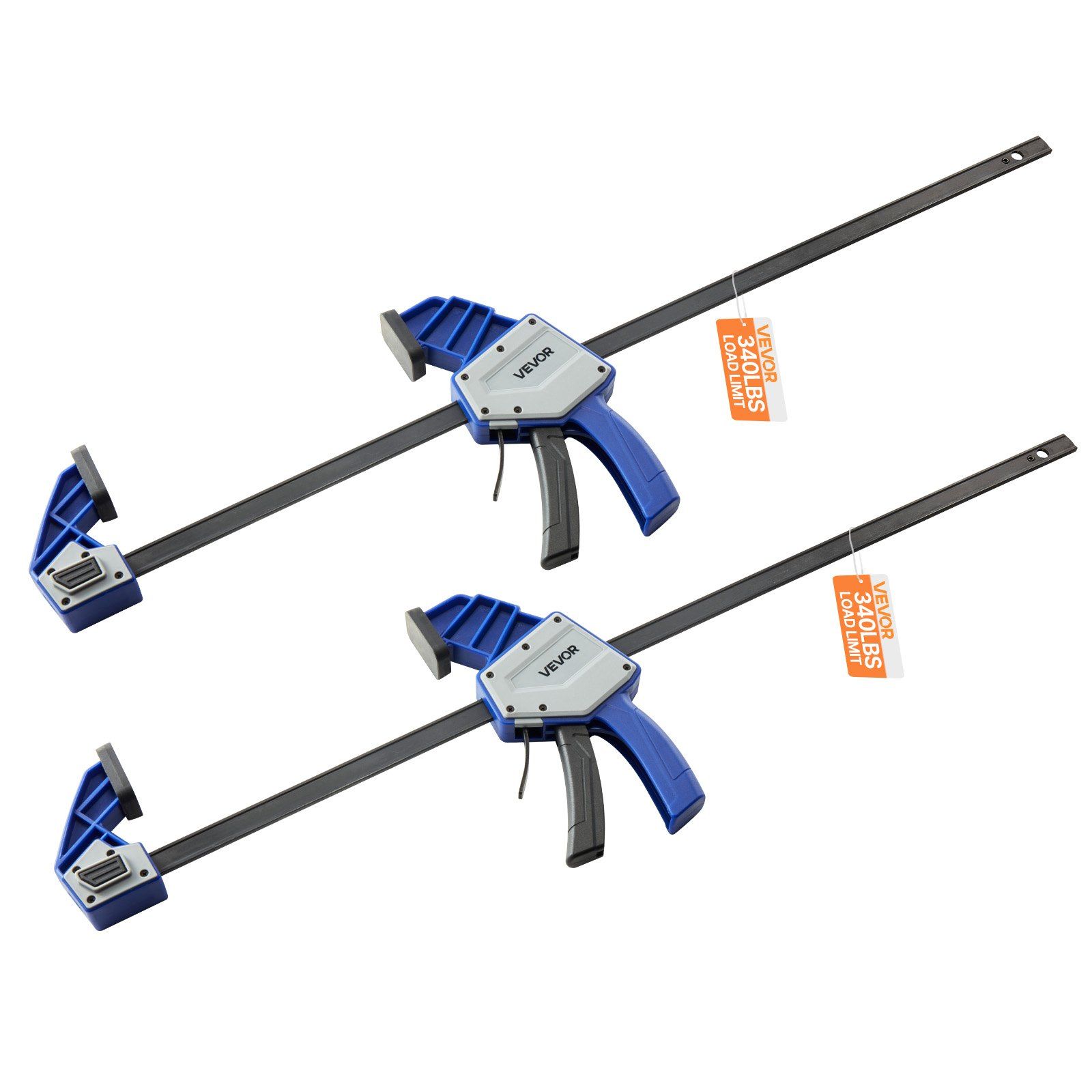 Woodworking Quick Clamps - 24 inch Bar Clamps 2-Pack One-Handed