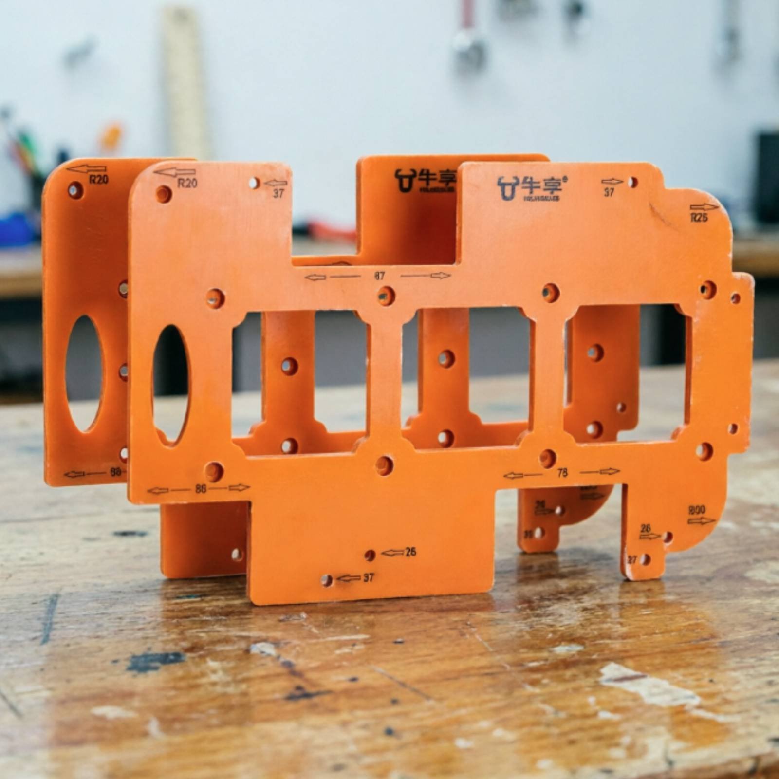 Woodworking Templates - Cabinet Hole Jig Multi-Purpose Switch Cutout