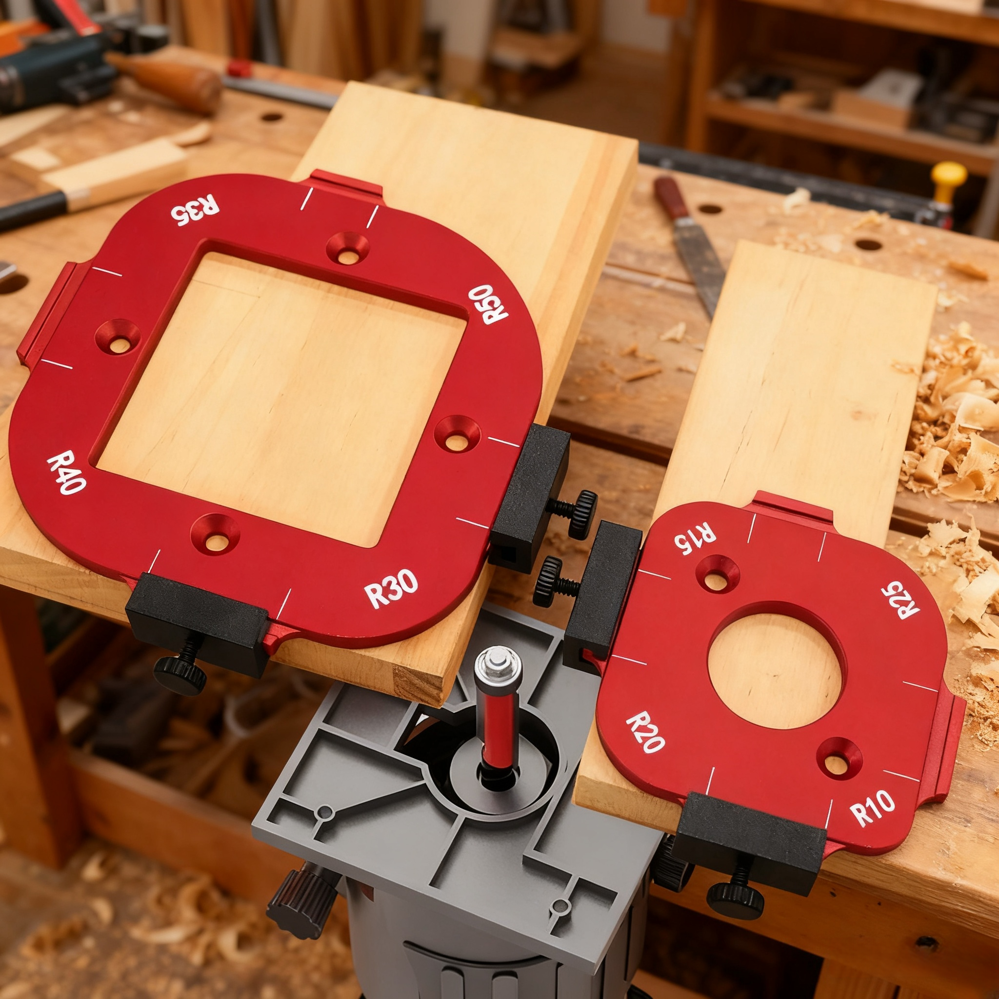 Woodworking Templates - 2pcs Woodworking Router Corner Radius Arc