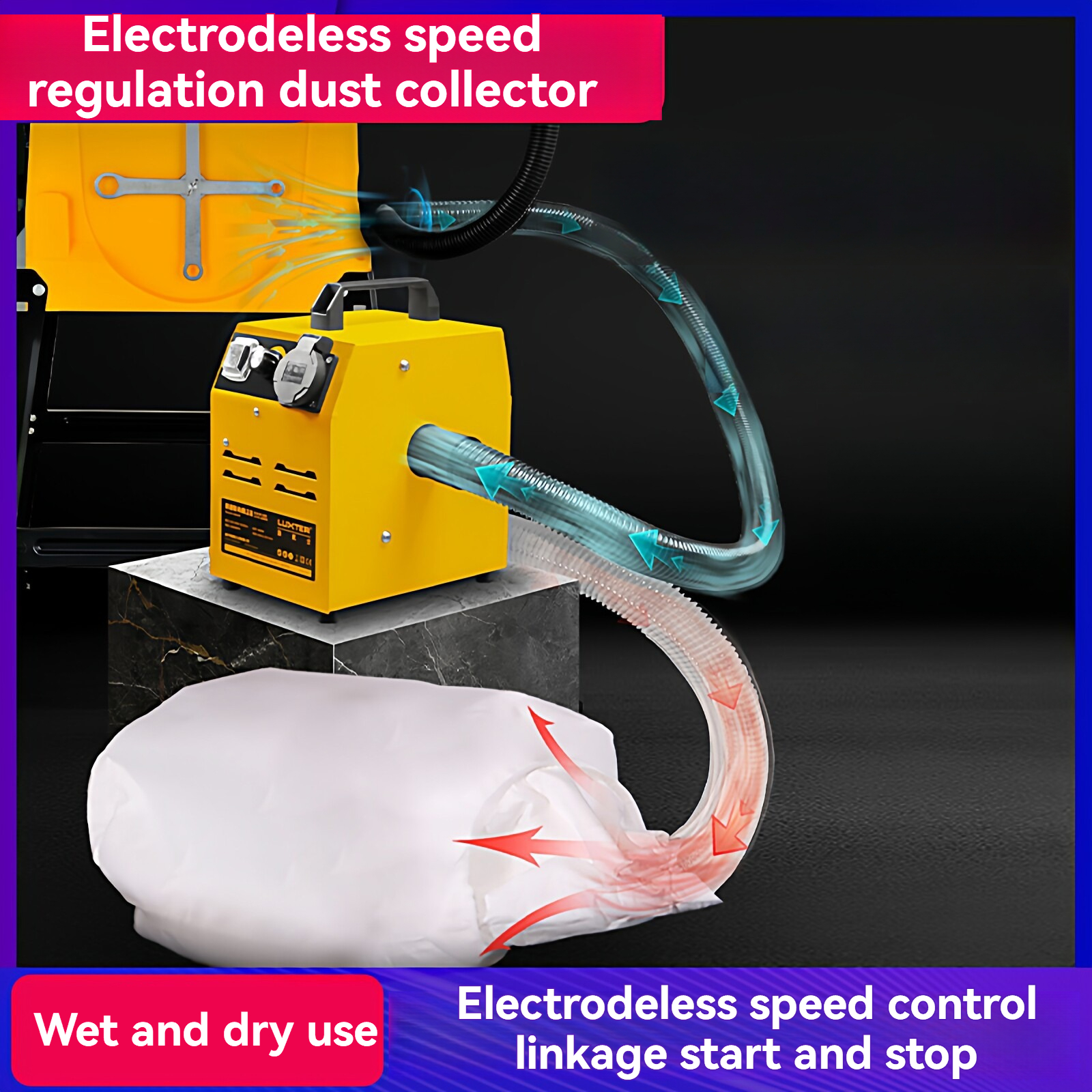 220V Household Woodworking Dus - огляд і ціна Woodworking Vacuum System