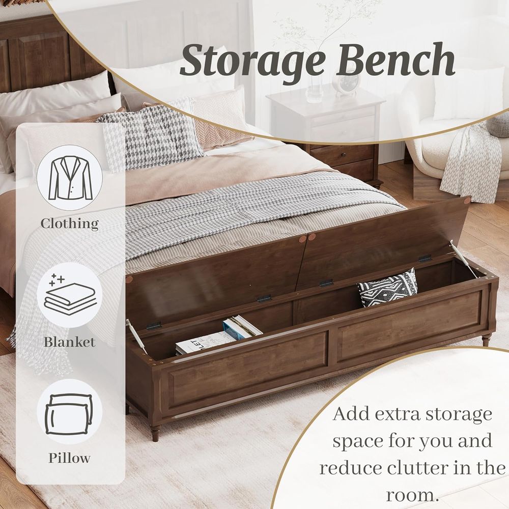 Tall King Size Bed e, armhouse - огляд і ціна Woodworking Box