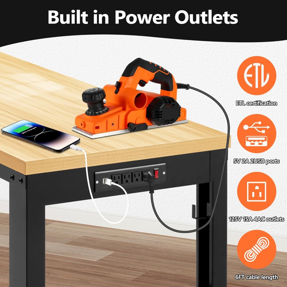 Adjustable Workbench, Heavy Du - огляд і ціна Woodworking Garage