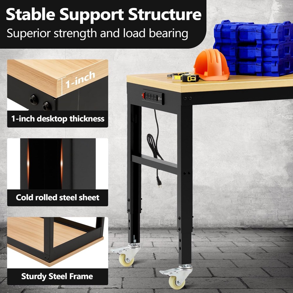 Adjustable Workbench, Heavy Du - огляд і ціна Woodworking Garage