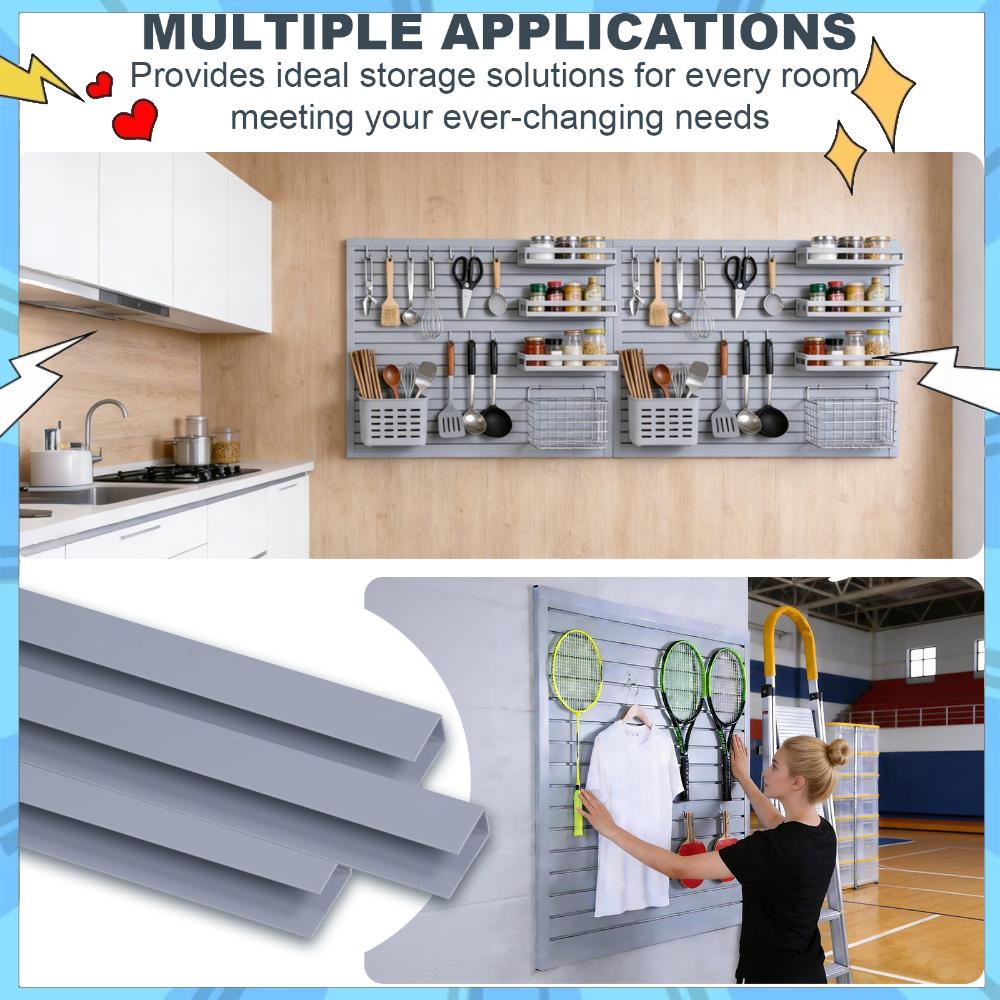 2 Pack Slatwall Panel 4 X 8ft  - огляд і ціна Woodworking Garage