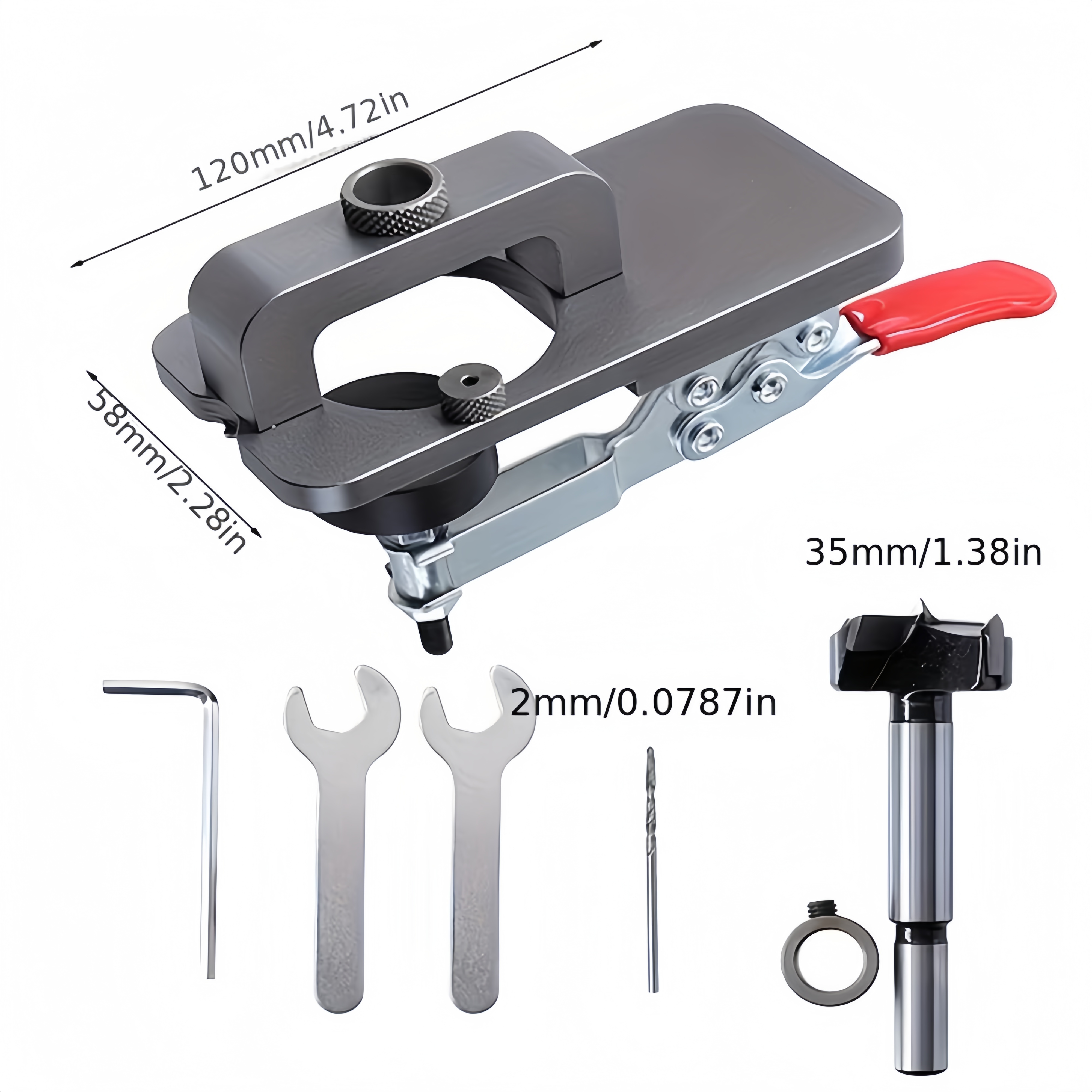 35mm Hinge Jig Kit - Adjustabl - огляд і ціна Woodworking Templates