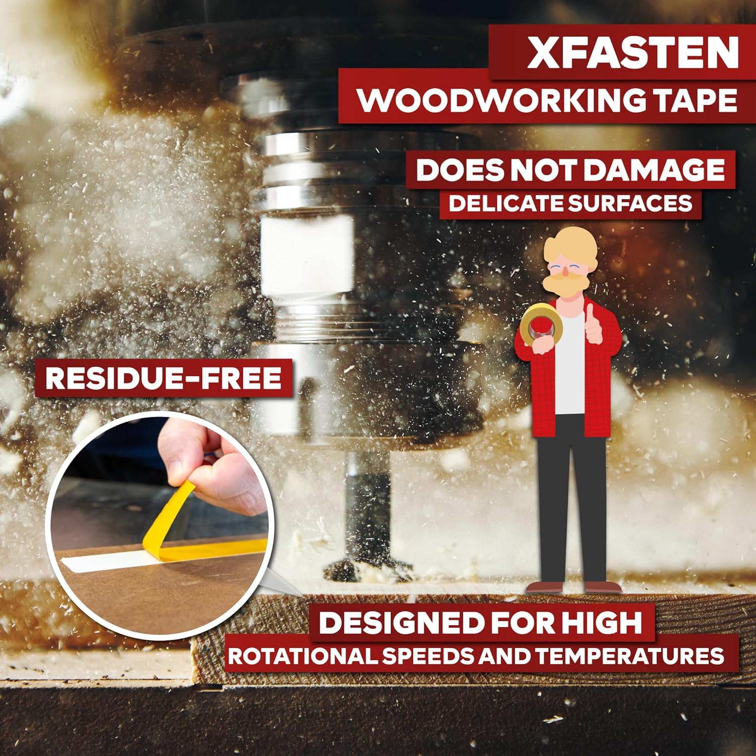 Double Sided Woodworking Tape  - огляд і ціна Woodworking Templates