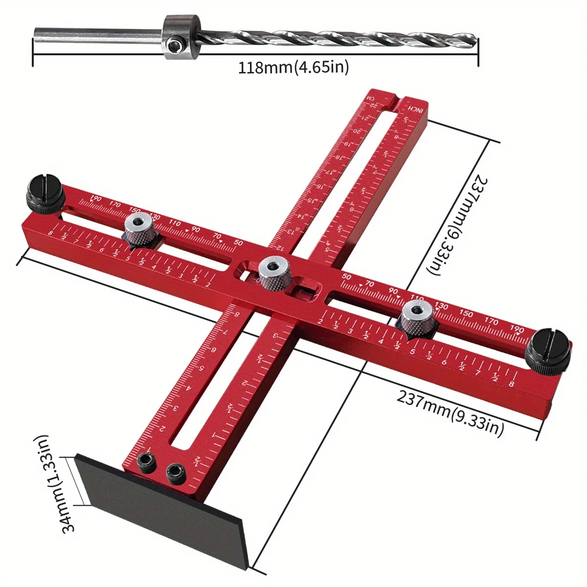 Aluminum Cabinet Handle Jig Ad - огляд і ціна Woodworking Templates