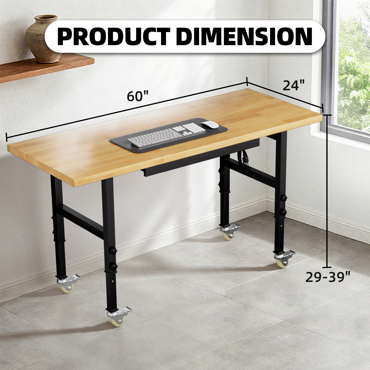 Adjustable Height Workbench He - огляд і ціна Woodworking Garage