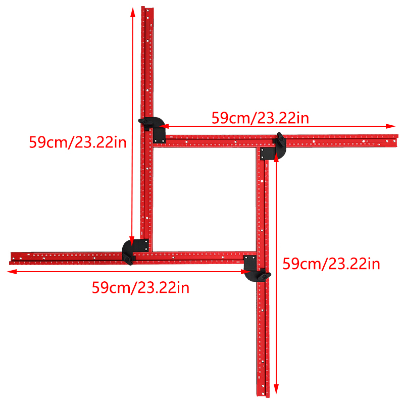 59cm Adjustable Square Router  - огляд і ціна Woodworking Templates