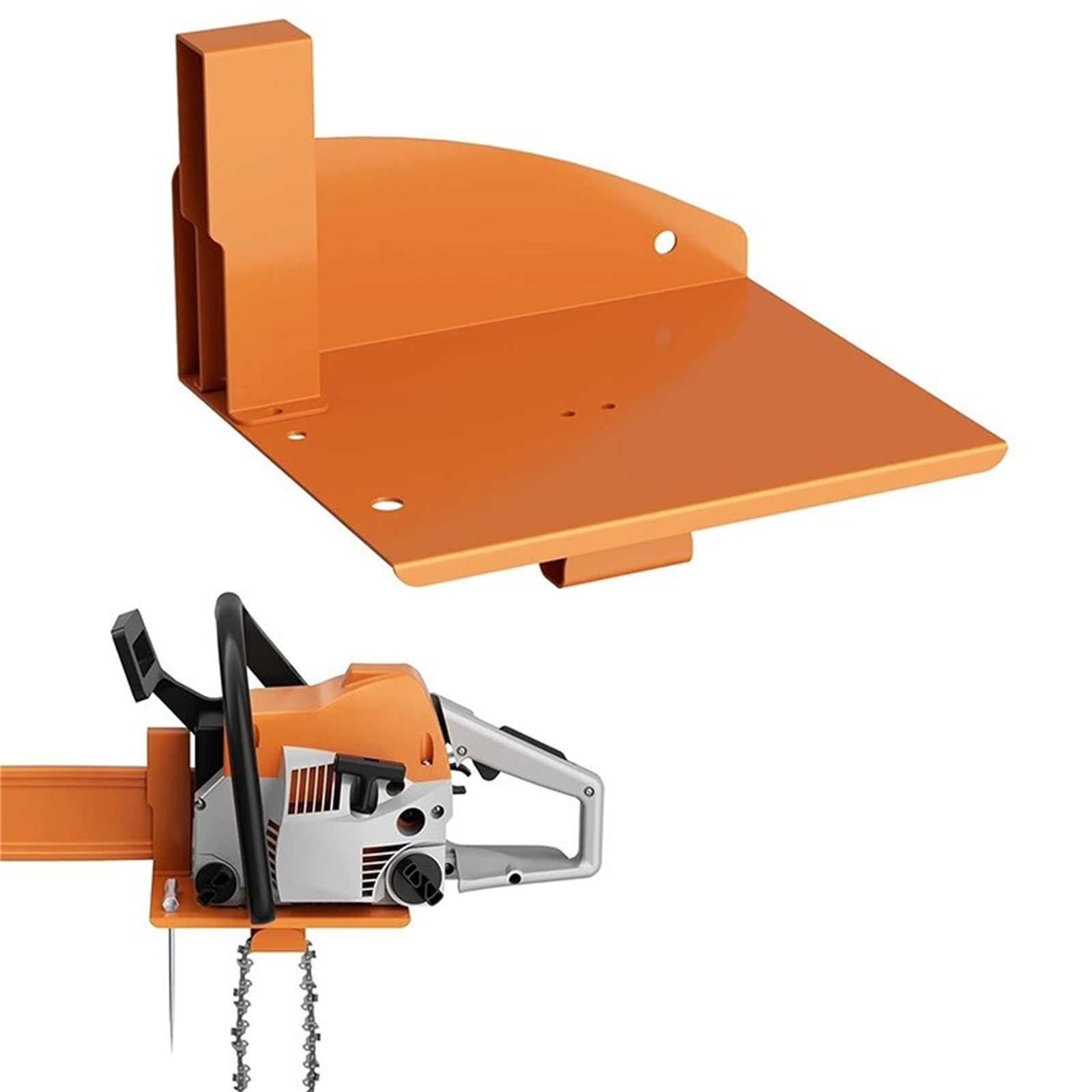 Adjustable Chainsaw Wall Mount - огляд і ціна Woodworking Garage